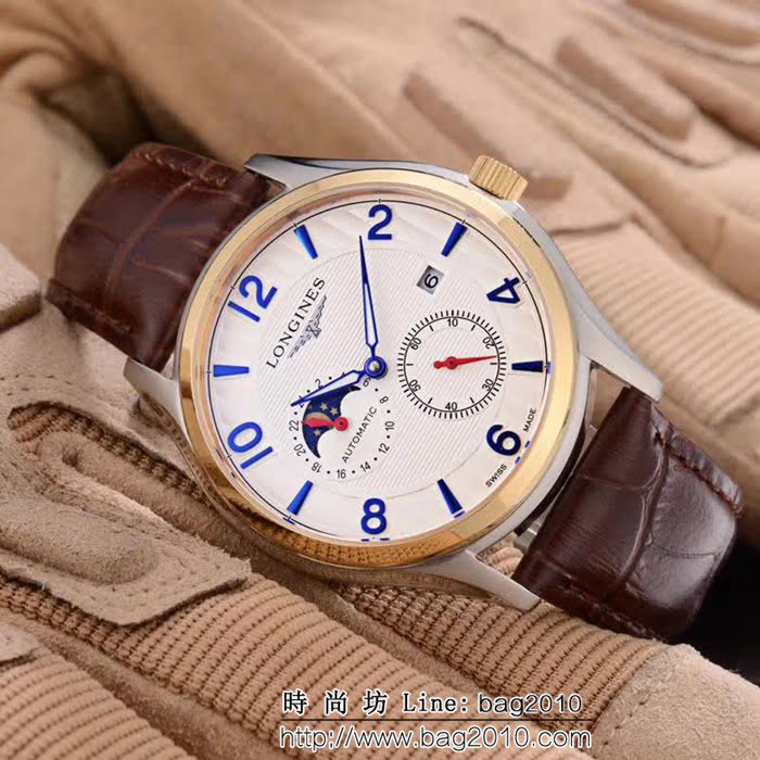 LONGINES浪琴 四針分離 精品男士腕表 WSS1436